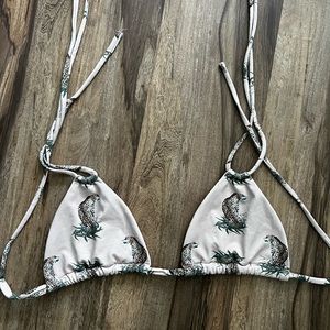 Montce swim cheetah bikini top